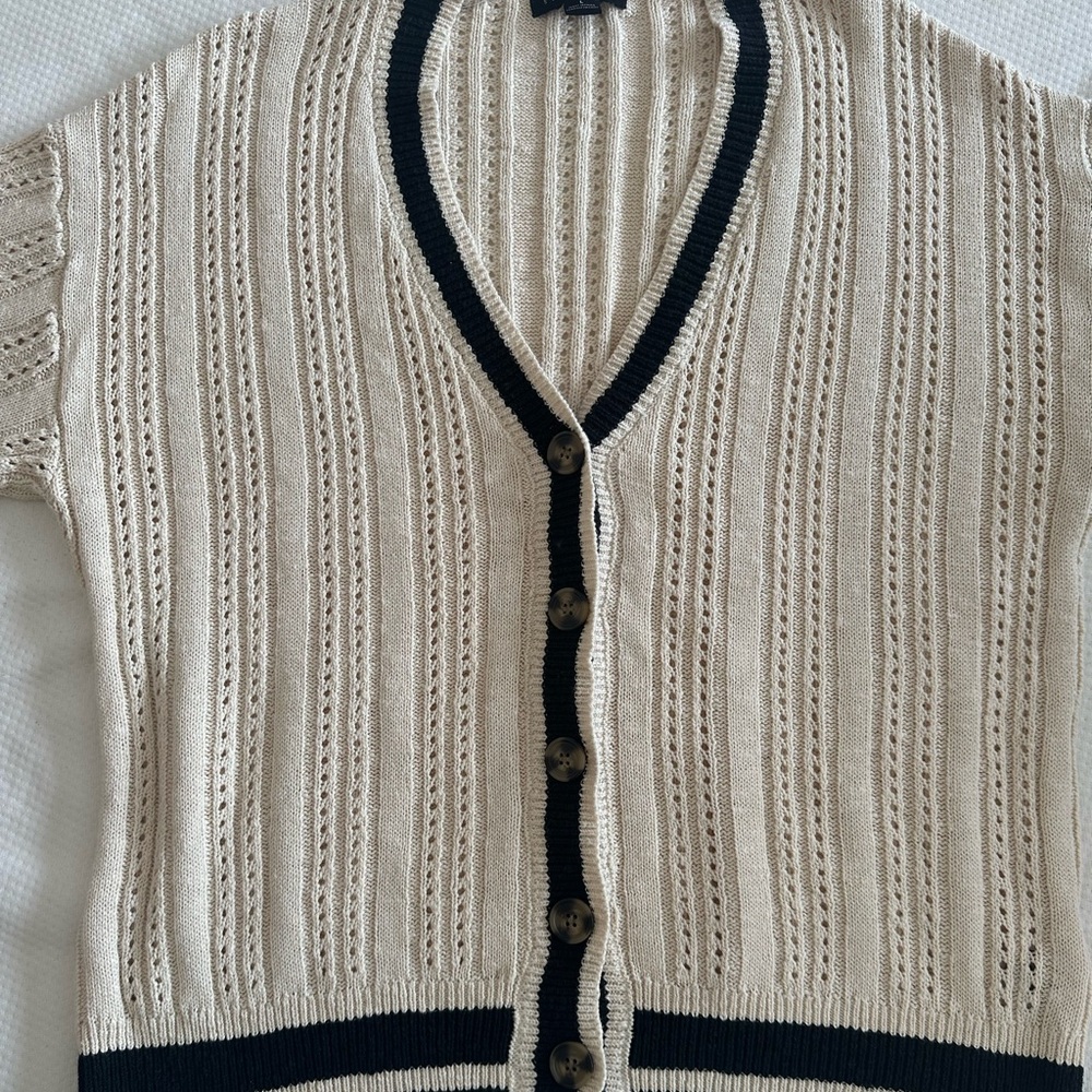 BNWT’s Sanctuary cream and black long cardigan